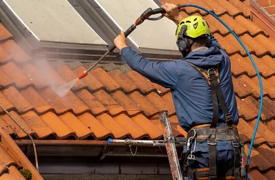 Démoussage et hydrofuge de toiture à Reygade